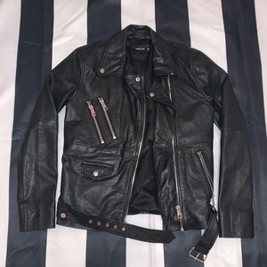 Nasty Gal Faux Leather biker jacket